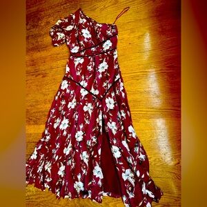 One Shoulder Midi Dress